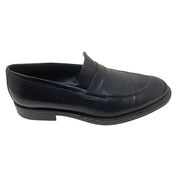 Giorgio Armani Mens Loafers Black Leather Sz 42 Slip On Italy Driving Giorgio armani black loafers - Gem main image 2